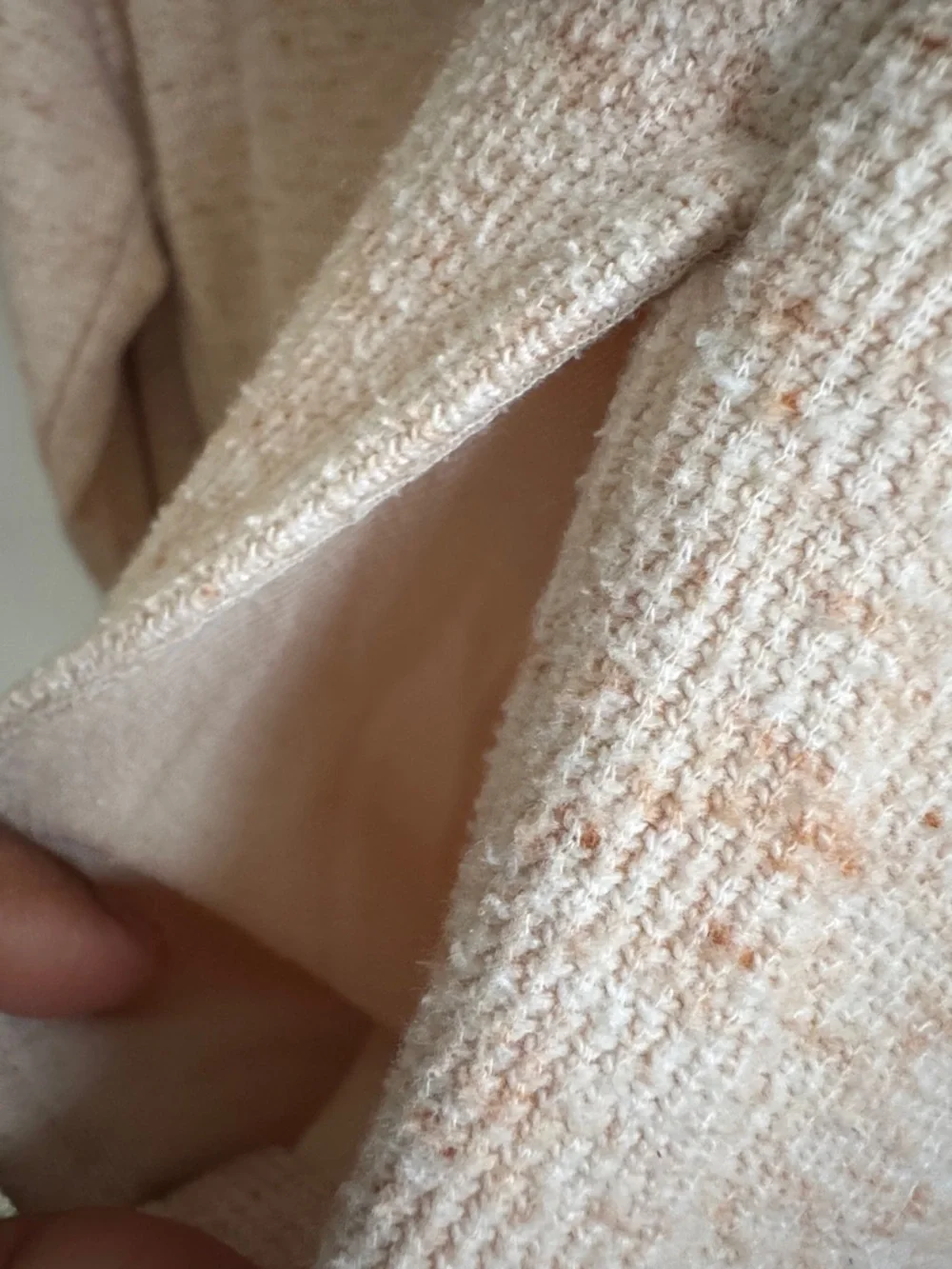 Nike Cropped Quarter Zip Pullover Beige Oatmeal Speckled XS Athleisure